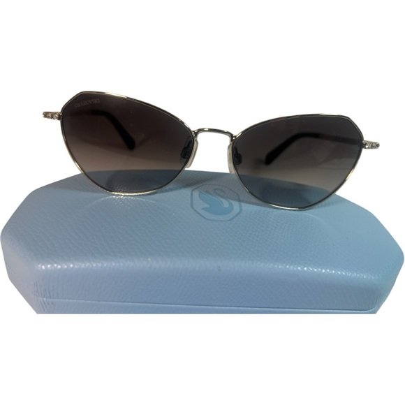 SWAROVSKI Sunglasses, Gradient tint, SK0386 32B, Black rhinestones women men - Picture 3 of 11